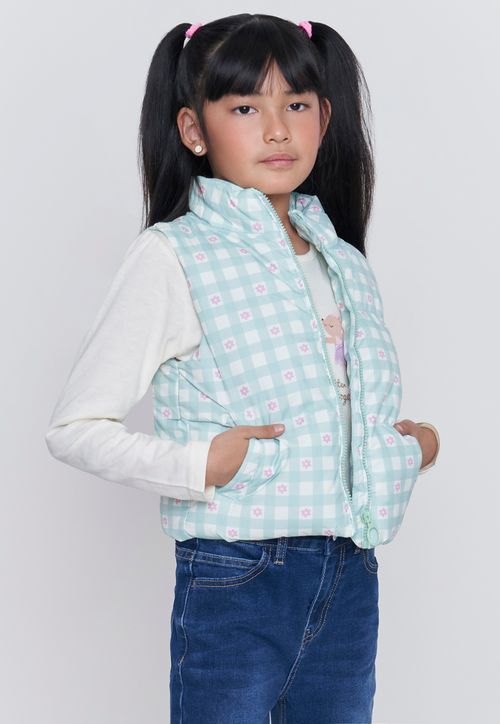Parka Niña Kids Sin Mangas Menta