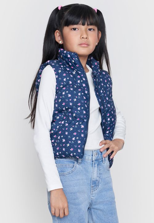 Parka Niña Kids Sin Mangas Navy