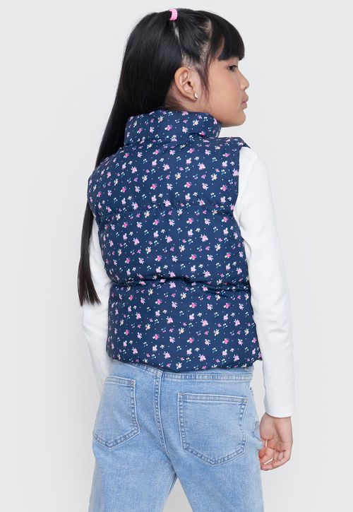 Parka Niña Kids Sin Mangas Navy