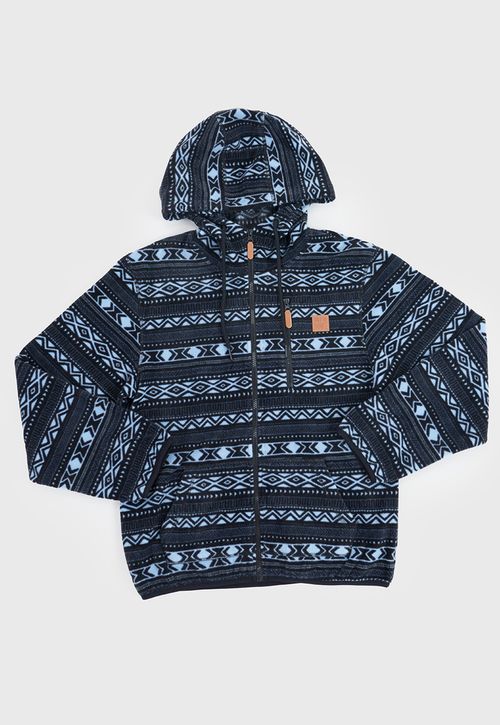 Poleron Niño Teen Polar Full Print Azul