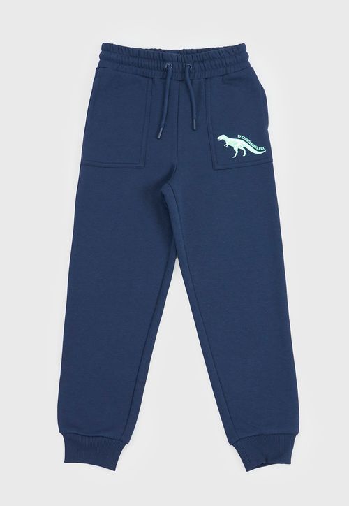Pantalón De Buzo Niño Kids Basico Focal Navy