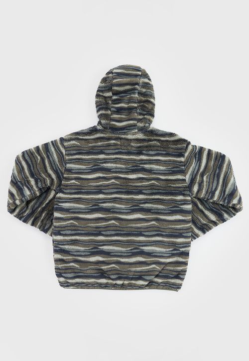Poleron Niño Teen Coral Rayas Verde
