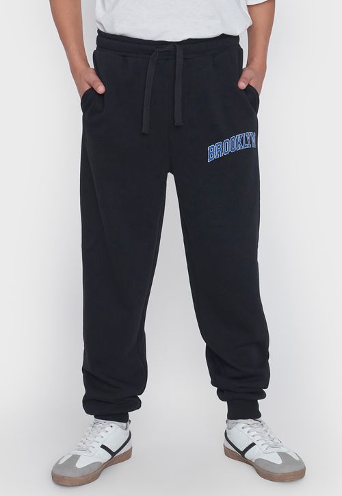 Pantalón de Buzo Niño Teen Focal Negro