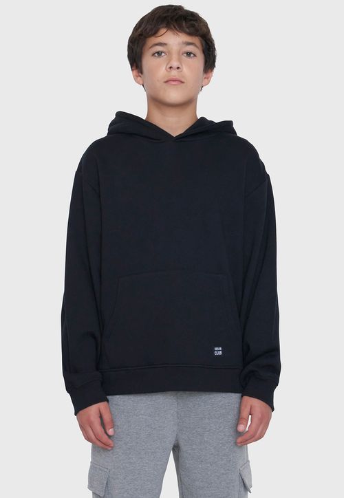 Poleron Niño Teen Hoodie Negro
