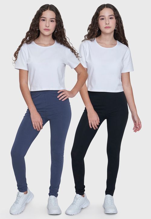 Calza Niña Teen Bipack Azul