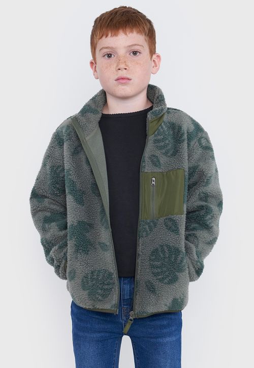 Poleron Niño Kids Sherpa Azul