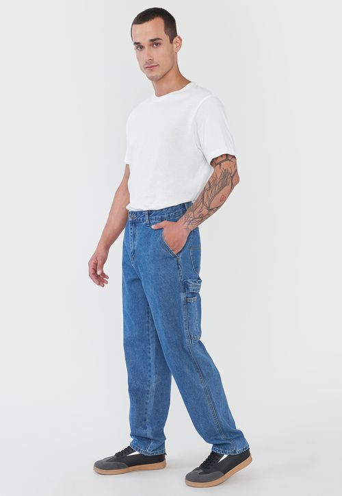 Jeans Hombre Carpenter Color Azul Medio
