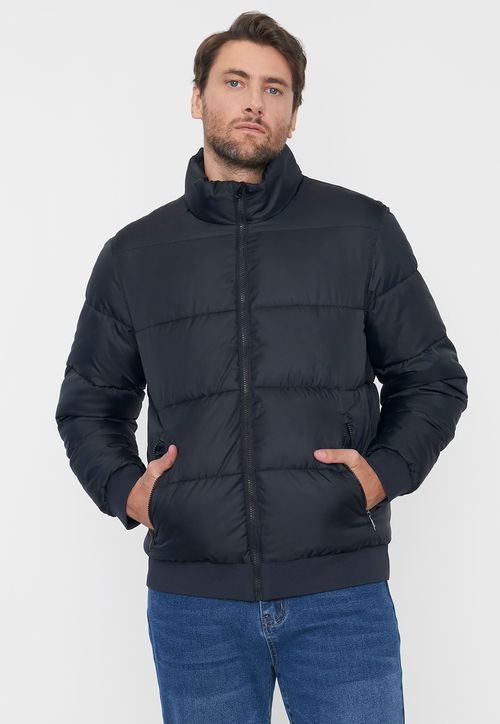 Parka Hombre Rib Negro