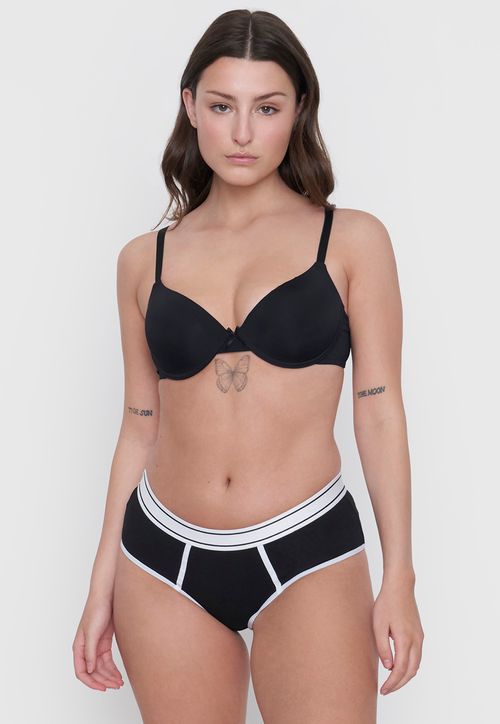 Calzón Mujer Boyshort Negro