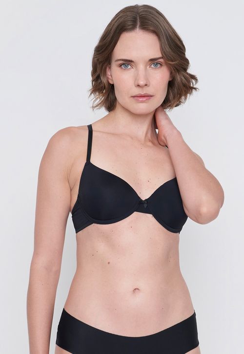 Sostén Mujer Beige Copa B Color Negro