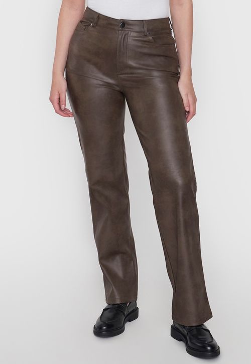 Pantalón Mujer Café Ecocuero