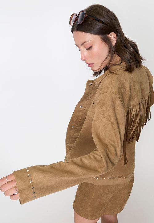 Chaqueta Mujer Western Camel