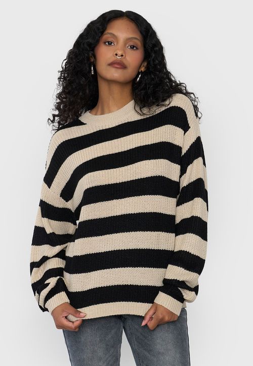 Sweater Mujer Fit Regular Negro