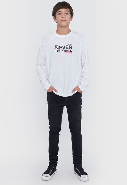 Jeans Niño Teen 5 Bolsillos Negro