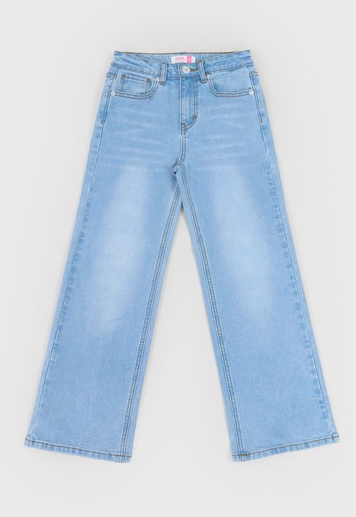 Jeans Niña Kids Wide Leg Color Azul Claro