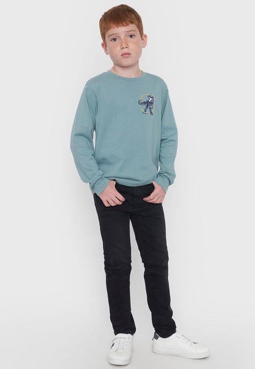 Jeans Niño Kids 5 Bolsillos Negro