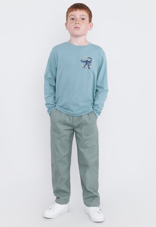 Pantalon Niño Kids Jogger Verde Militar