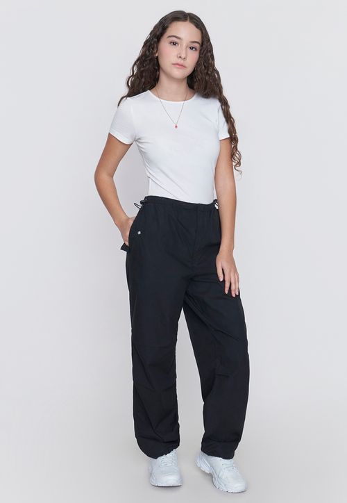 Pantalon Niña Teen Parachute Negro