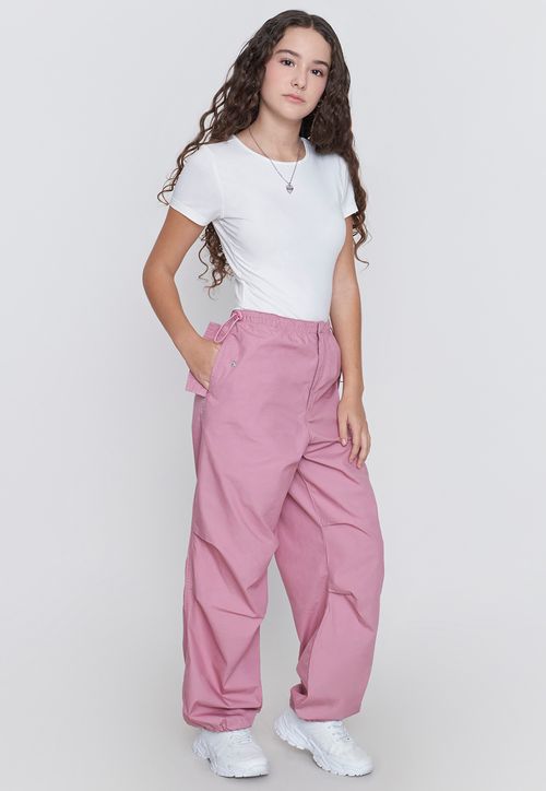 Pantalon Niña Teen Parachute Rosado