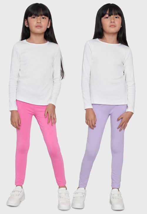 Calza Niña Kids Bipack Lila