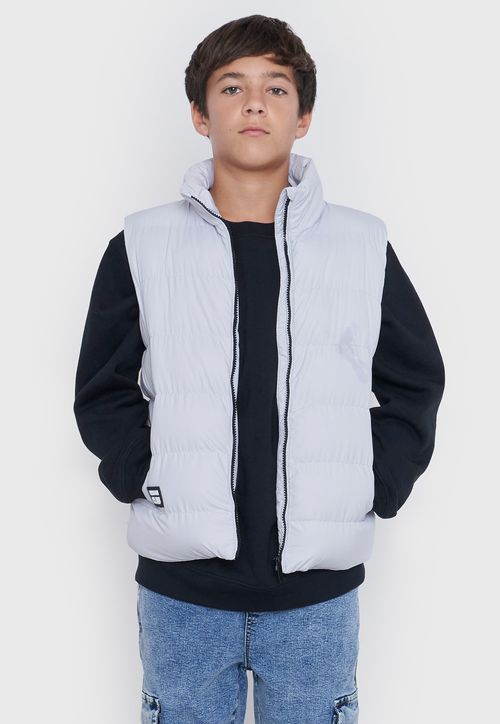 Parka Niño Teen Sin Mangas Gris
