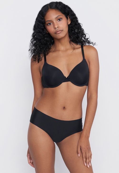 Calzón Mujer Pantaleta Negro Microfibra
