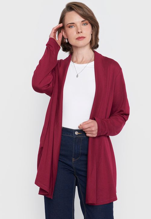 Tapado Mujer Burdeo Liso