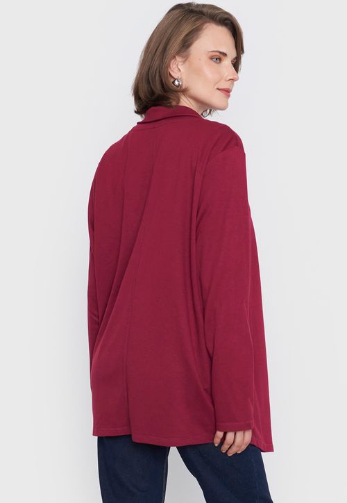 Tapado Mujer Burdeo Liso