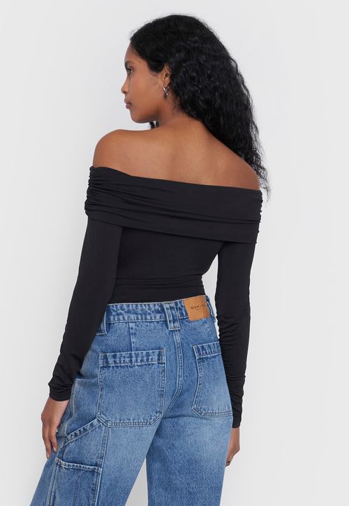 Body Mujer M/L Off Shoulder Negro