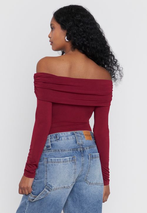 Body Mujer M/L Off Shoulder Cereza