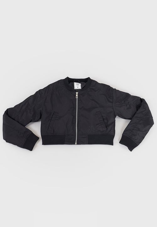 Chaqueta Niña Teen Bomber Negro