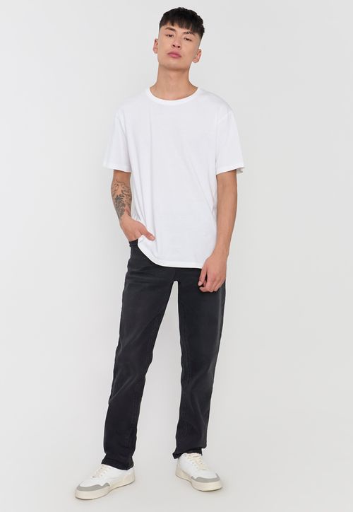 Jeans Hombre Slim Spandex Negro