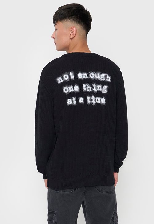 Tejido Hombre Colección Print Negro