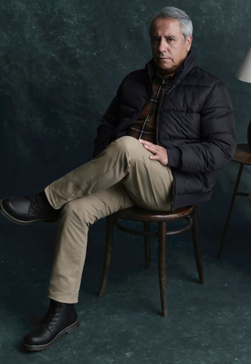 Parka Hombre Rib Negro