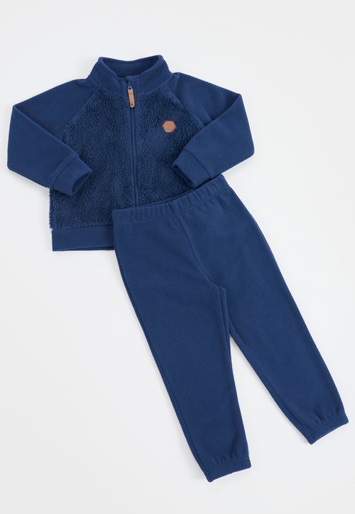Conjunto Bebé Niño Polar Full Zipper Navy