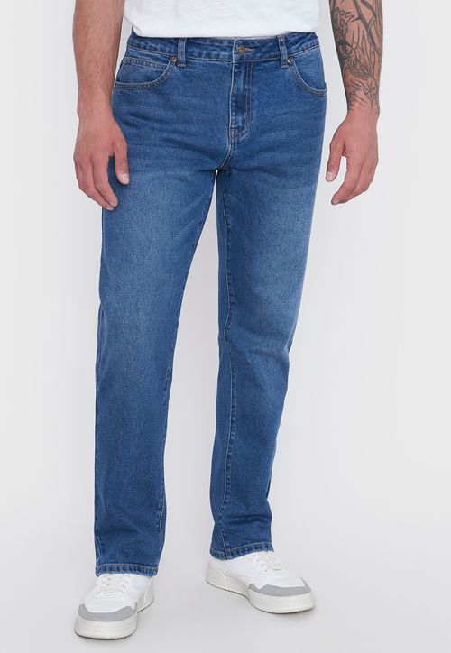 Jeans Hombre Straight Color Azul Claro