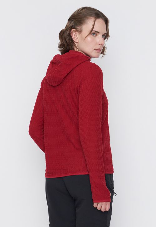 Polerón Outdoor Mujer Waffle Color Burdeo