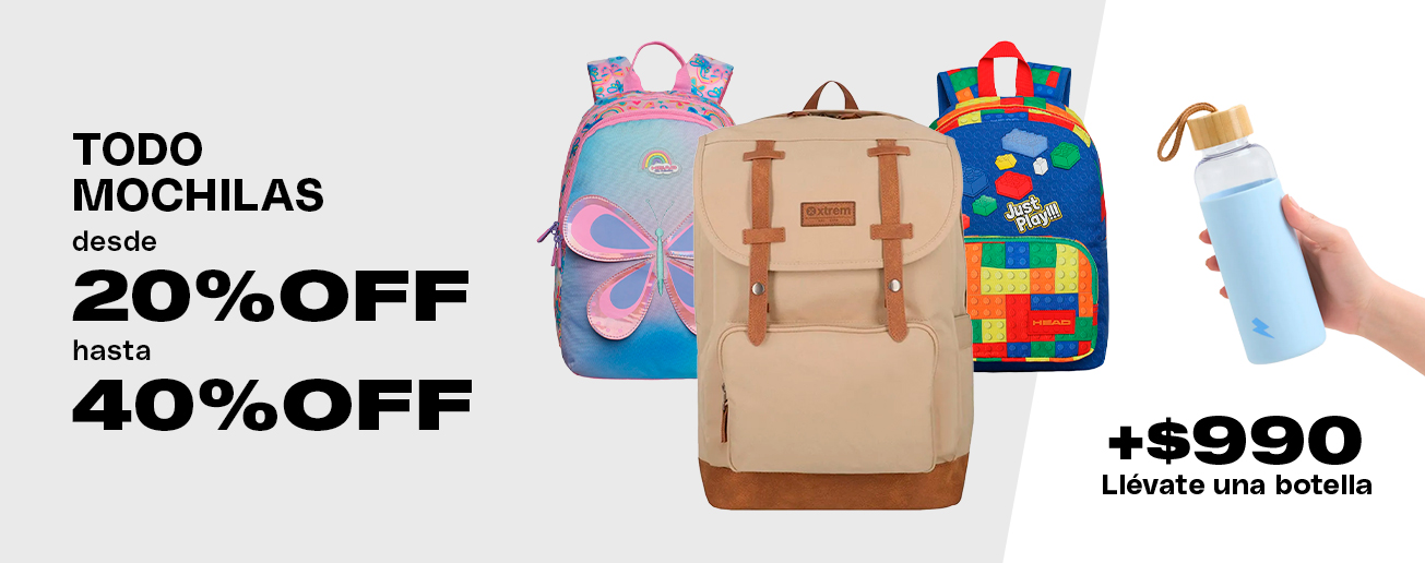mochilas descuentos​